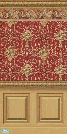 Sims 2 — Grape Border Victorian by Halfcreek — created by Halfcreek