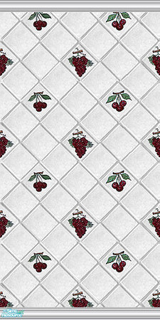 Sims 2 — Cherry & Grape Tile by Halfcreek — created by Halfcreek