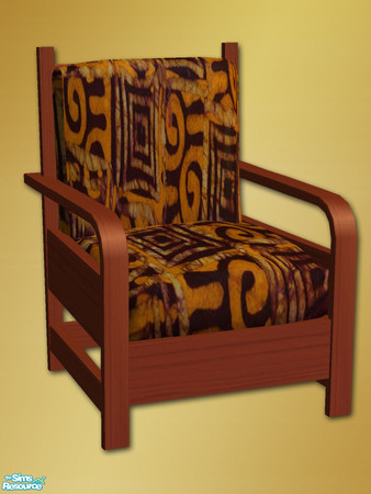 Sims 2 — Africa Armchair - Cushions - 02 by Shakeshaft — Part of a recolour set of my African themed room, set includes