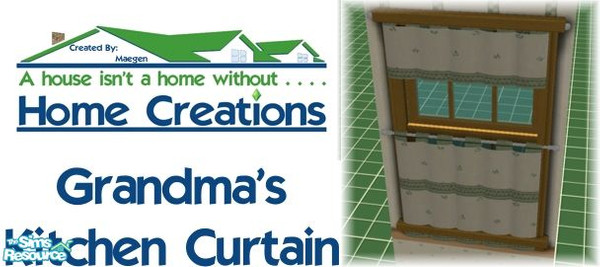 Sims 2 — Home Creations-Grandma\'s Kitchen Extras by Maegen — Home Creations has made a few extras to go with the