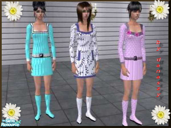 Sims 2 — Everydays set1 by danaszy — A nice everydays set for female, include attributes lika style. Perfect for