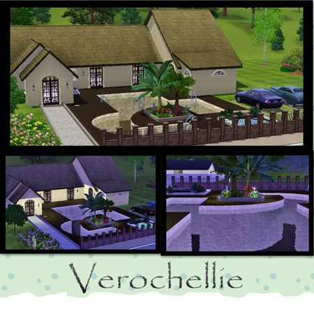 Sims 3 — Verocelly by Greda — 3 Beddroom, 2 bath and a Laundrey Room. This is a Beautyful Home just for you!
