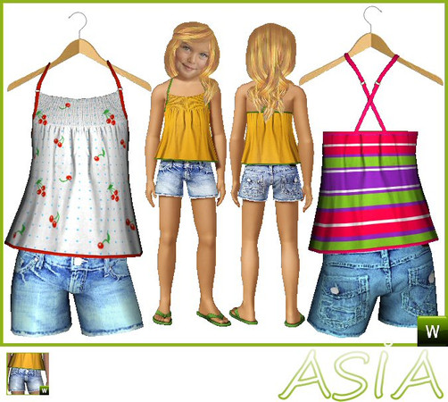 Sims 3 — ASIA-FCE-002 by Eva — ASIA-FCE-002 asia mesh10-new recolours