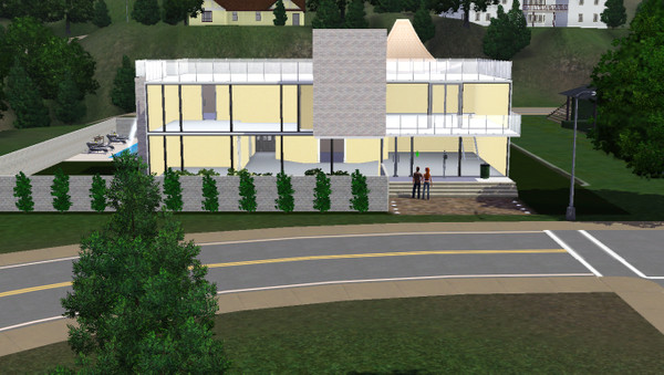 Sims 3 — Relaxation by liyah225 — This house is unfurnished in the inside but the outside is decorated with a pool and a