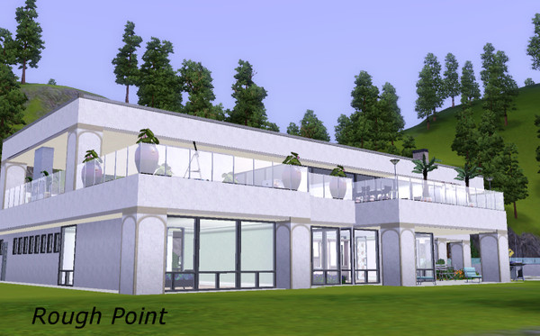 Sims 3 — Rough Point by orlov — Modern and sophisticated, this house manages to be formal without being stiff or cold.