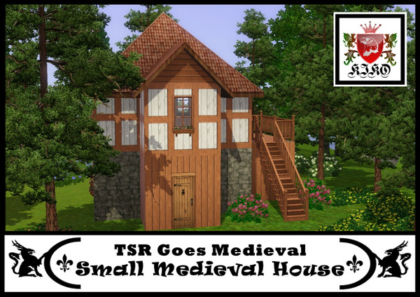 Sims 3 — Small Medieval House by kikoklon — Small unfurnished house in medieval style. Requires only The Sims 3 Base game