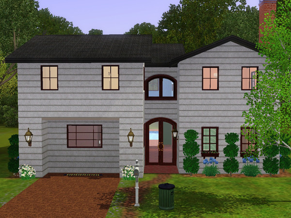 Sims 3 — Hillview by lizholsimer — This partially furnished 2-story house features 3 bedrooms and 1 1/2 baths. There is