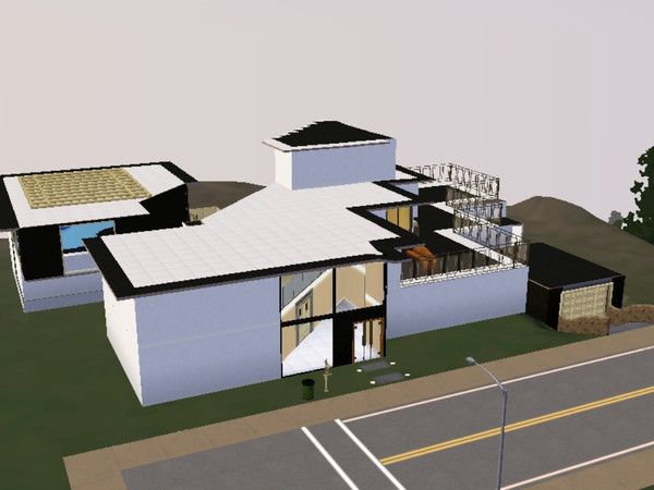 Sims 3 — Get Away Mansion v1 by kdogisthebest2 — This fully furnished mansion includes an under garage, outside patio and