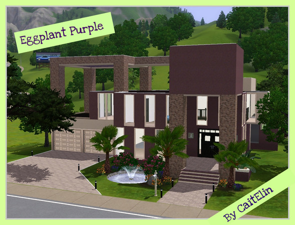 Sims 3 — Eggplant Purple by CaitElin — Well it seems like it has been forever since I have uploaded anything but here is