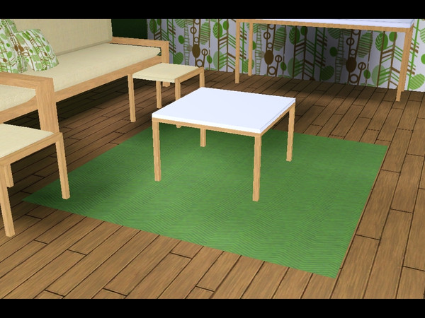 Sims 3 —  by lilliebou — You can find this rug in the Rugs section for 120 Simoleons. One part recolorable, two