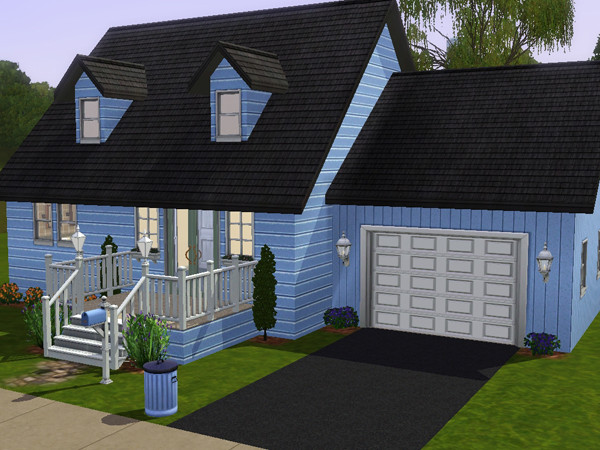 Sims 3 — The Blueridge by lizholsimer — This 1-story house features 1 bedroom and 1 bath. It also has a combination