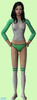 Sims 2 — green pjs by cjthedemoncat — green pjs with matching socks