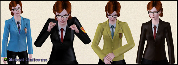 Sims 3 — School Uniforms by ProwlerTylo — This was a request to turn some of my teen school uniforms into young