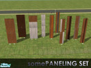 Sims 2 — somePANELING SET by SOMEdud — This is a set of wood panelings and some steel panelings I made, mostly for