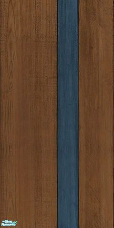Sims 2 — Somewood Panels 5 by SOMEdud — Wood paneling with blue stripe, part of the somePaneling SET