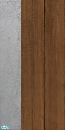 Sims 2 — Somewood Panels With Steel Left by SOMEdud — Wood paneling with a steel plate on the left, part of the