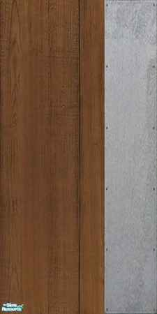 Sims 2 — Somewood Panels With Steel Right by SOMEdud — Wood paneling with a steel plate on the right, part of the