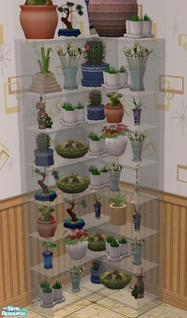 Sims 2 — Clear Glass University Book Case Recolor by TheNinthWave — Clear glass recolor of University Book Case. The