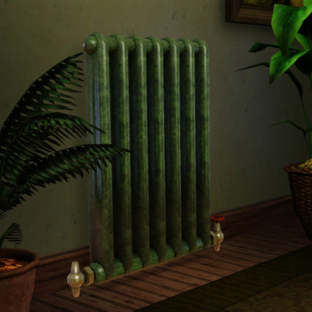 Sims 3 — Victorian Radiator by Cyclonesue — Long gone are the days when this radiator worked, but it still looks one mean