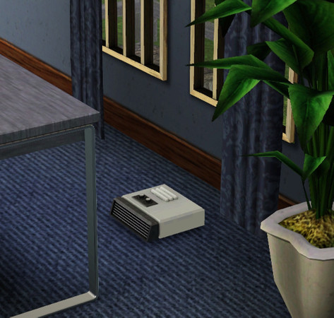 Sims 3 — Small Floor Fan Heater by Cyclonesue — An ornament purely serving the purpose of how much electricity Sims are