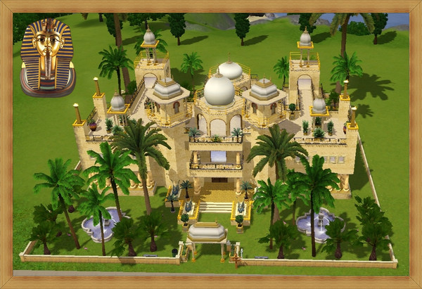 Sims 3 — Pharaoh's Palace Version 2 by kikoklon — Another version of my Pharaoh's Golden Palace. First Floor: Kitchen /
