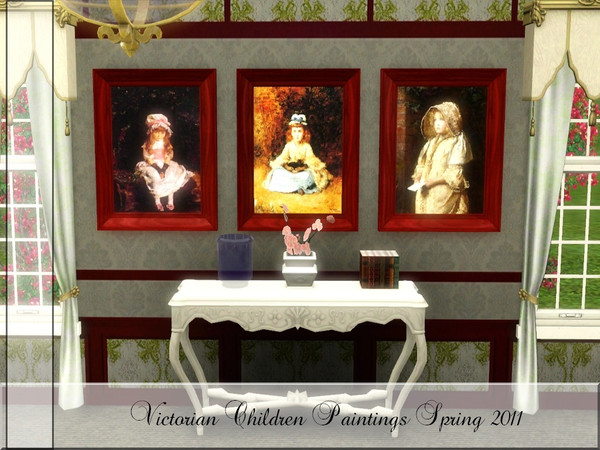 Sims 3 — Victorian Children Paintings Spring 2011 by cm_11778 — New Victorian Children paintings for your Sim homes.