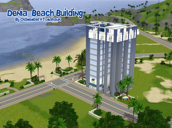 Sims 3 — Denia Beach Building by oldmember_tomahauk2 — Denia Beach Building is the perfect place for any sim. Front of