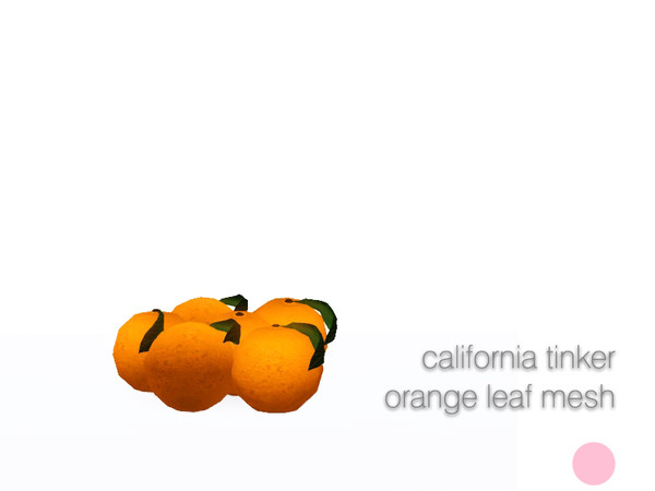 Sims 3 — Tinker Orange Leaf Mesh by DOT — Tinker Orange Leaf Mesh by DOT of The Sims Resource