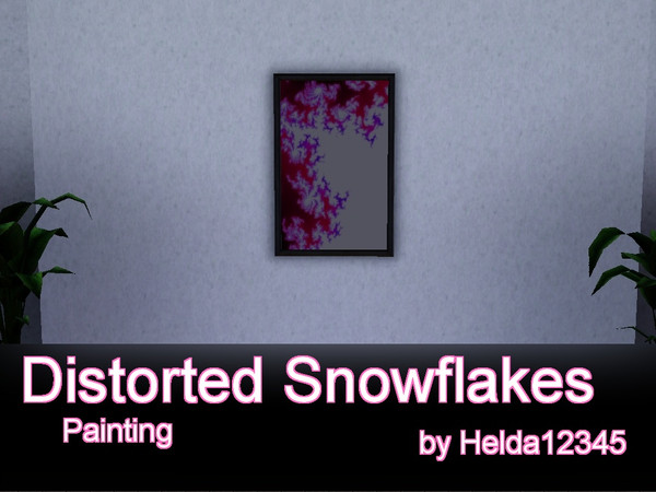 Sims 3 — Distorted SnowFlakes Painting by Helda12345 by helda12345 — Part of the Illuminating Colours Painting Set by