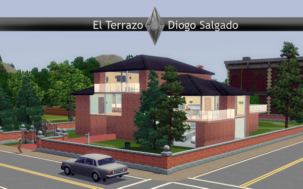 Sims 3 — El Terrazo by diogosalgado — This European-style house was designed in brick, which gives it a classic look but