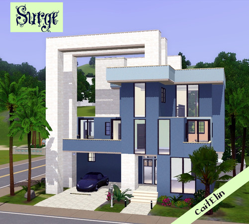 Sims 3 — Surge by CaitElin — This is another lovely modern home perfect for a smaller Sim family in need of something new