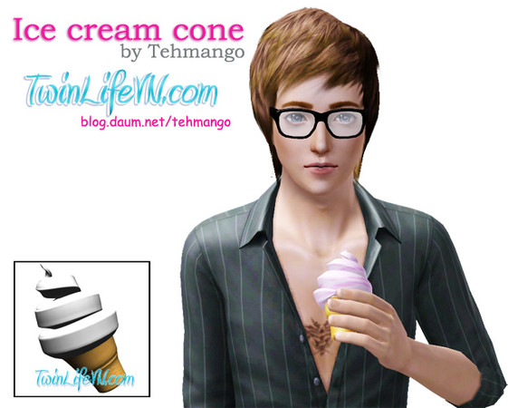 Sims 3 — Soft Ice Cream For Male by Tehmango by tehmango2 — Soft Ice Cream For Male by Tehmango