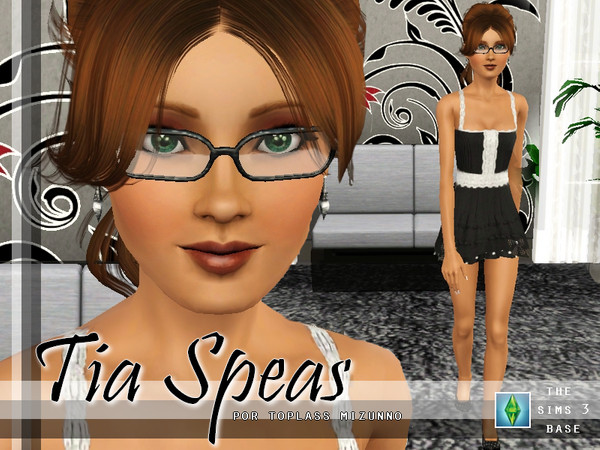 Sims 3 — Tia Speas by toplassmizunno — She a cute Geek.. I Hope you enjoy.. Hair is not included..