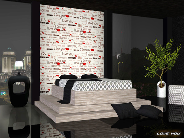 Sims 3 — LOVE YOU by TSR Archive — By Pralinesims /under Theme