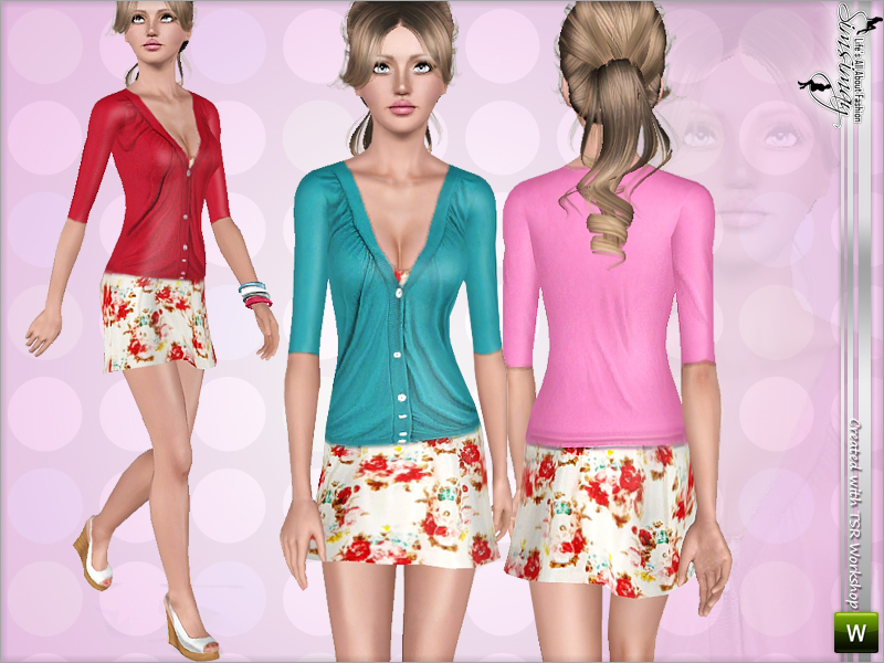 The Sims Resource - Spring Kiss Dress