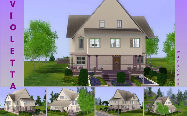 Sims 3 — Violetta by marcorse — Violetta is probably best described as a 3bedroom Cottage, although to my mind, it