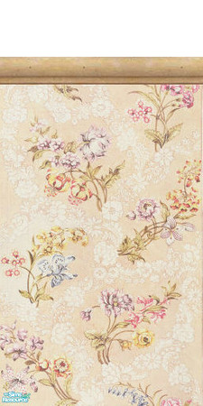 Sims 2 — Floral Borders - 2 by tdyannd — One of seven walls in my \'Floral Borders\' set.
