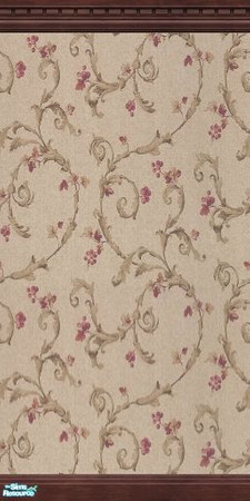 Sims 2 — Striped Scrollwork 2a by tamlfra — Six wallpapers that match each other beautifully. 