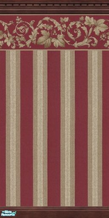 Sims 2 — Striped Scrollwork 1c by tamlfra — Six wallpapers that match each other beautifully. 