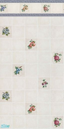Sims 2 — Tiled Just Right w/ Fruit in Sight 2 by tamlfra — Four pretty tile walls. :)