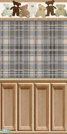 Sims 2 — Teddy Bears & Plaid by Halfcreek — created by Halfcreek