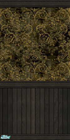 Sims 2 — Gold Damask by Halfcreek — created by Halfcreek