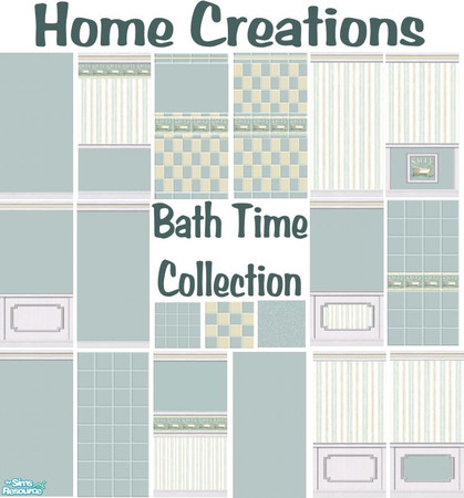 Sims 2 — Home Creations - Bath Time Collection by Maegen — Home Creations is proud to introduce the Bath Time Collection.