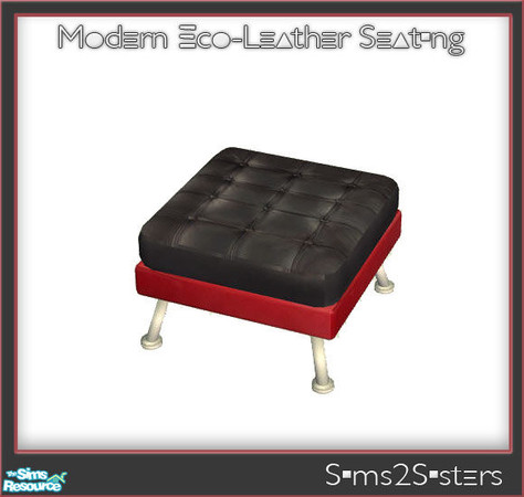 Sims 2 — Modern Eco-Leather Seating - 10 by sims2sisters — This file will not show in game without \"Modern