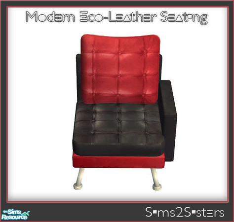 Sims 2 — Modern Eco-Leather Seating - 8 by sims2sisters — This file will not show in game without \"Modern