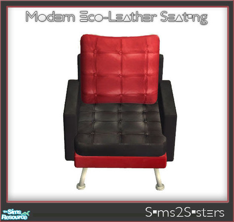 Sims 2 — Modern Eco-Leather Seating - 7 by sims2sisters — This file will not show in game without \"Modern