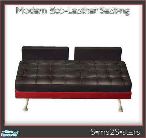 Sims 2 — Modern Eco-Leather Seating - 3 by sims2sisters — This file will not show in game without \"Modern