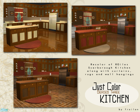 Sims 2 — Just color Series 3 - Kitchen by froilan — Just color and nothing more. Caramel apples on a fall afternoon was