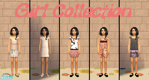 Sims 2 — Melody by olcia_olivinea — Set of five everyday outfits for your little ladies. No mesh needed. Enjoy :)!