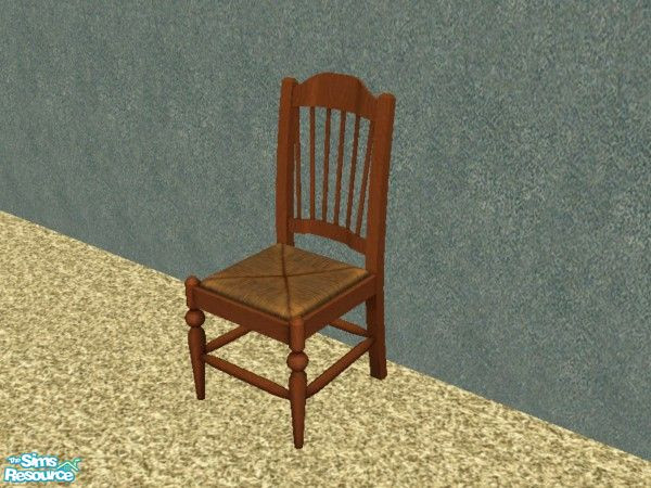 Sims 2 — Country Kitchen in Cherry - Dining Chair by tamlfra — I love the Seasons country set, but I gravitate more